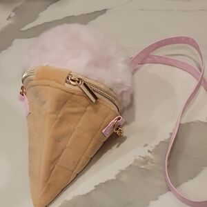 Chic Ice Cream Cone Mini Bag with Pink Strap